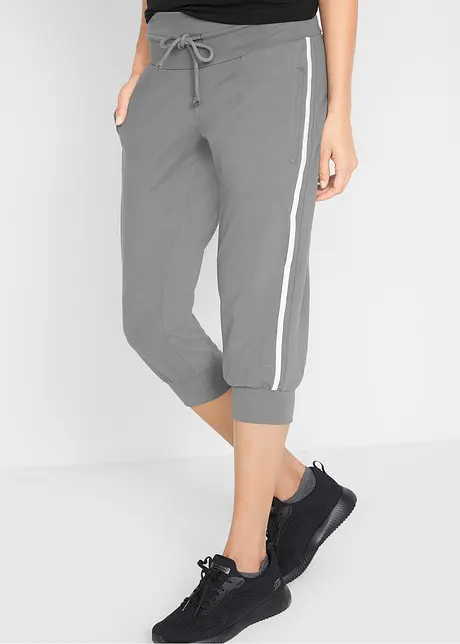 Pantaloni capri da jogging in cotone (pacco da 2), bonprix