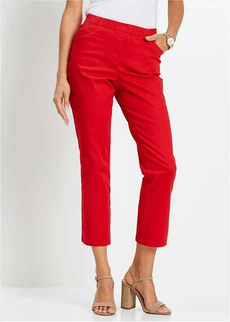 Pantaloni cropped elasticizzati, bonprix