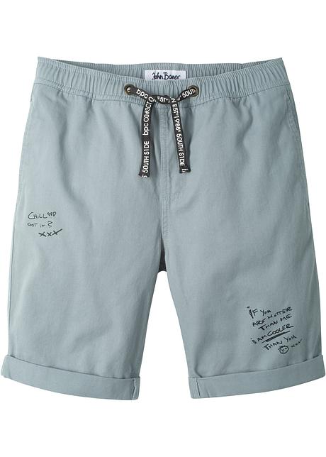 Bermuda trendy con piccola stampa - Grigio stampato