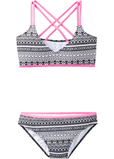 set 2 pezzi Bonprix Bambina Sport & Swimwear Costumi da bagno Bikini Bikini a Triangolo Bikini Nero 