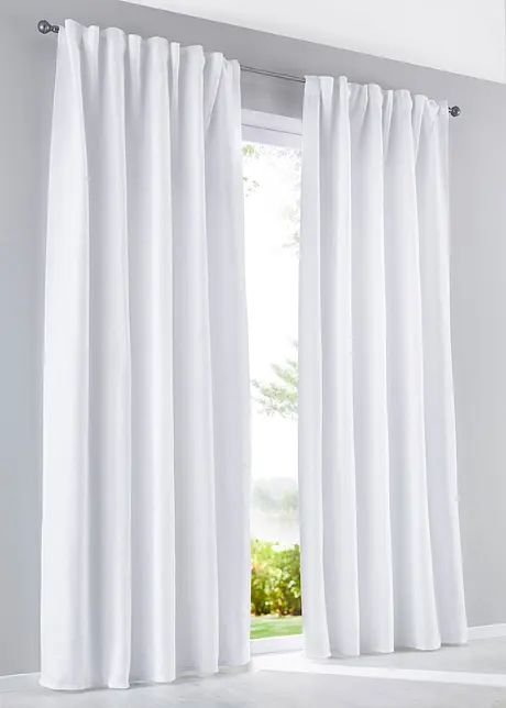 Tenda in microfibra coprente di facile cura (pacco da 2), bonprix