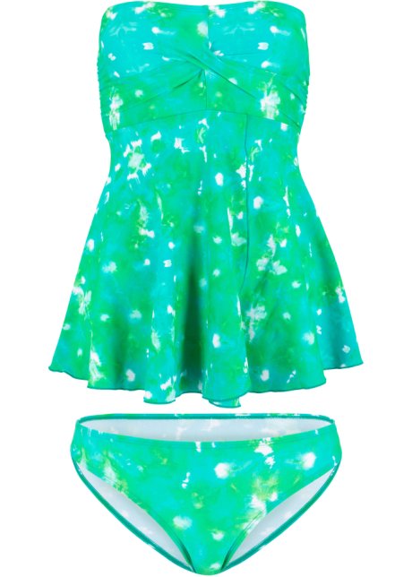 set 2 pezzi Verde sostenibile Bonprix Donna Sport & Swimwear Costumi da bagno Tankini Tankini a fascia 