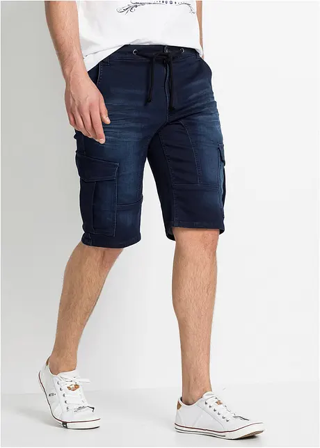 Bermuda di jeans in felpa, regular fit, bonprix