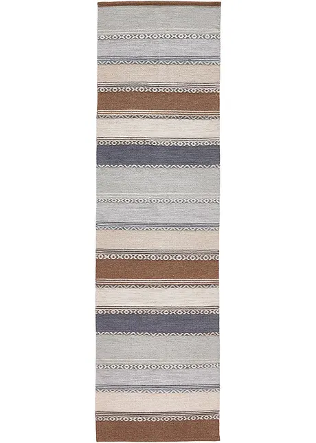 Tappeto kilim a righe in colori naturali delicati, bonprix