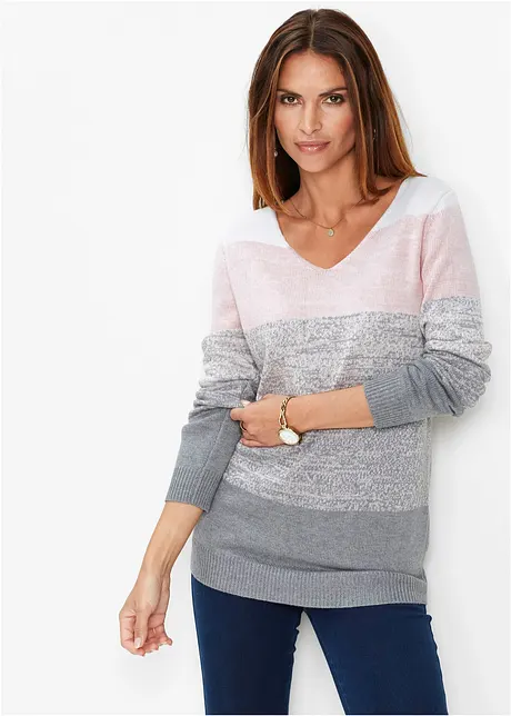 Maglione lungo con cachemire, bonprix