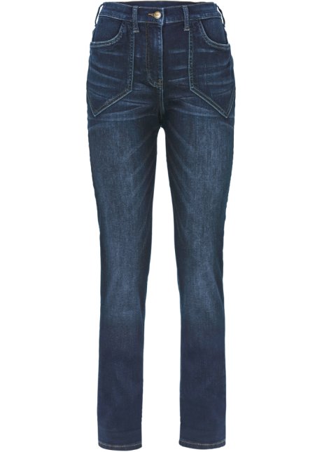 Jeggings termici elasticizzati a vita alta con cinta comoda Blu Bonprix Donna Abbigliamento Pantaloni e jeans Jeans Jeans a vita alta 