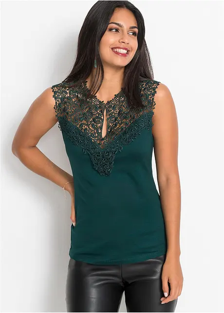 Top con pizzo, bonprix