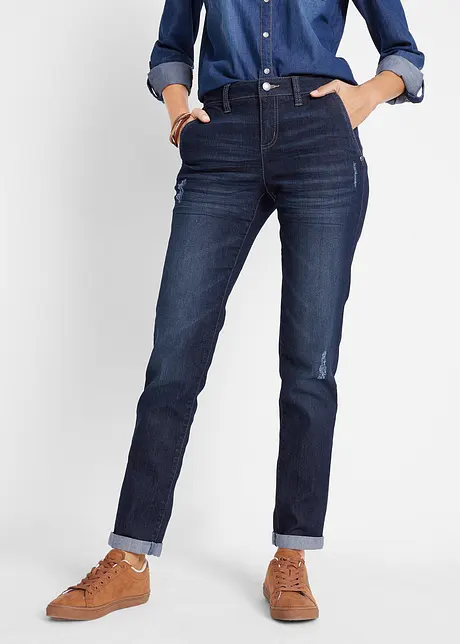 Jeans boyfriend elasticizzati comfort, bonprix