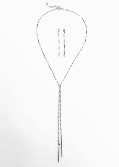 Collana e orecchini (set 3 pezzi), bpc bonprix collection
