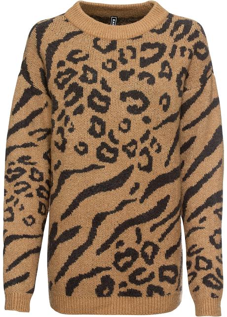 maglione leopardato