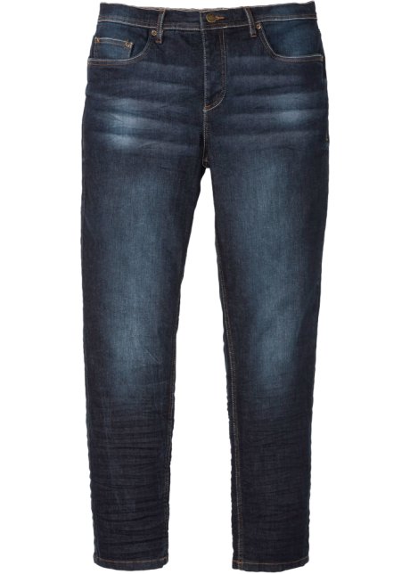 Bonprix Uomo Abbigliamento Pantaloni e jeans Jeans Jeans affosulati Blu Jeans elasticizzati slim fit tapered 