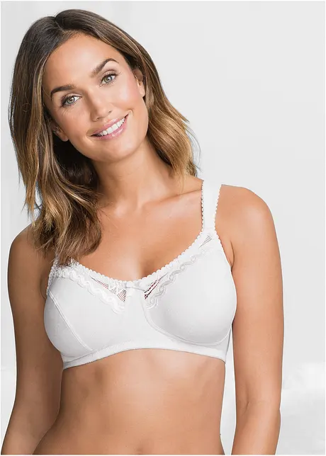 Reggiseno senza ferretto  con cotone biologico (pacco da 2), bonprix