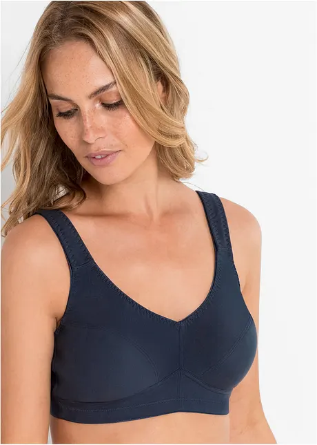 Reggiseno senza ferretto  con cotone biologico (pacco da 2), bonprix