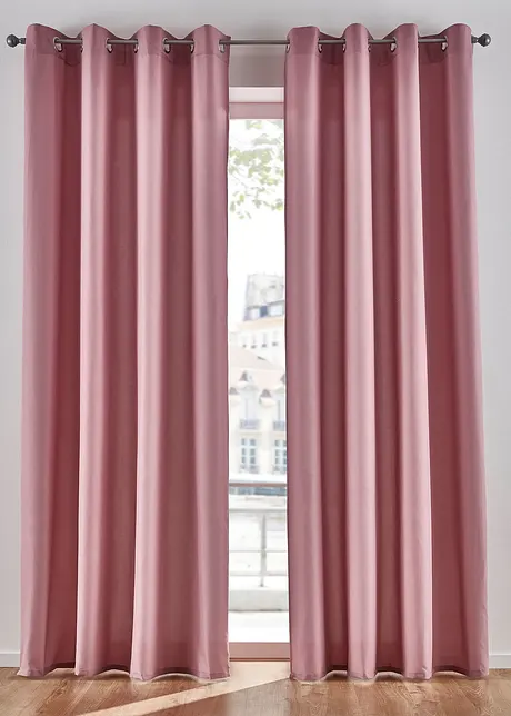 Tenda in microfibra coprente di facile cura (pacco da 2), bonprix