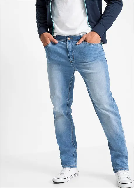 Jeans elasticizzati regular fit, straight (pacco da 2), bonprix