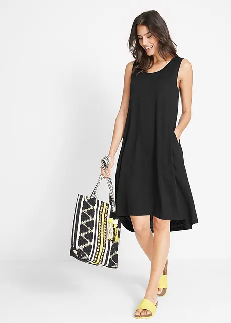Abito in cotone smanicato, bonprix