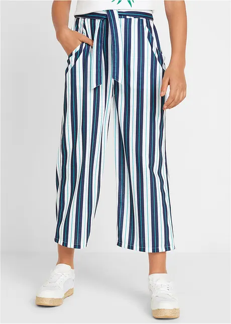 Pantaloni a palazzo con elastico in vita, bonprix
