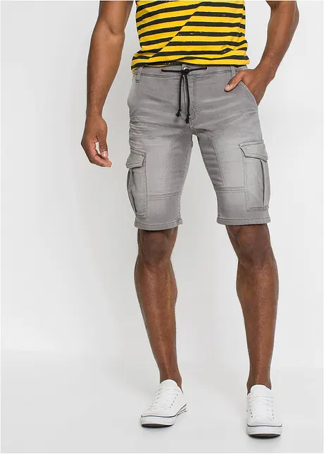 Bermuda di jeans in felpa, regular fit, bonprix