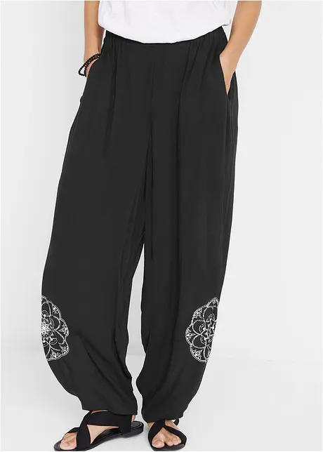 Pantaloni alla turca in viscosa, bonprix
