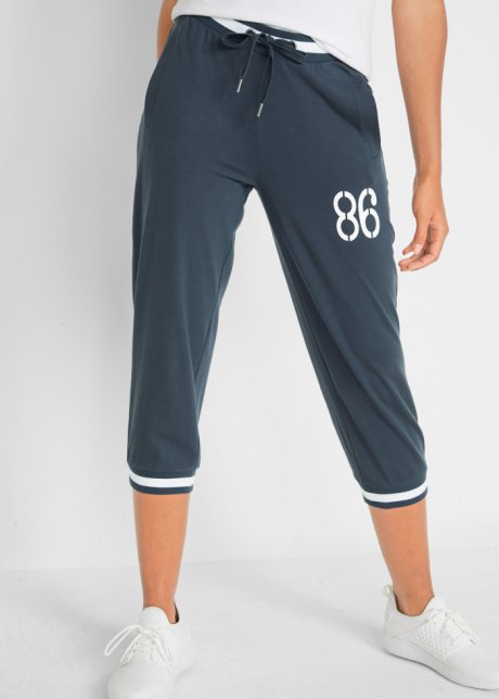 Pantaloni da jogging a pinocchietto livello 1 Blu Bonprix Donna Abbigliamento Pantaloni e jeans Pantaloni Pantaloni capri 