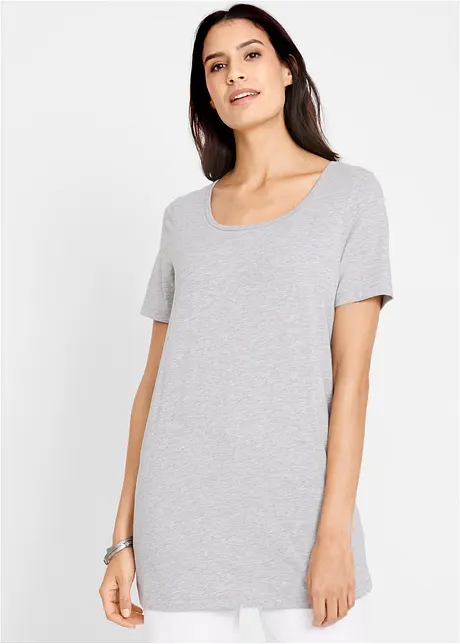 T-shirt lunga basic (pacco da 2), bonprix