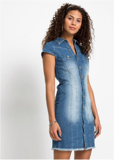 Donna Taglia: XS Miinto Donna Abbigliamento Vestiti Vestiti di jeans Jeans S75Lb0639S30342 Blu 