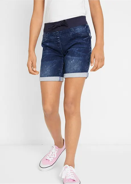 Shorts di jeans, vita media, bonprix
