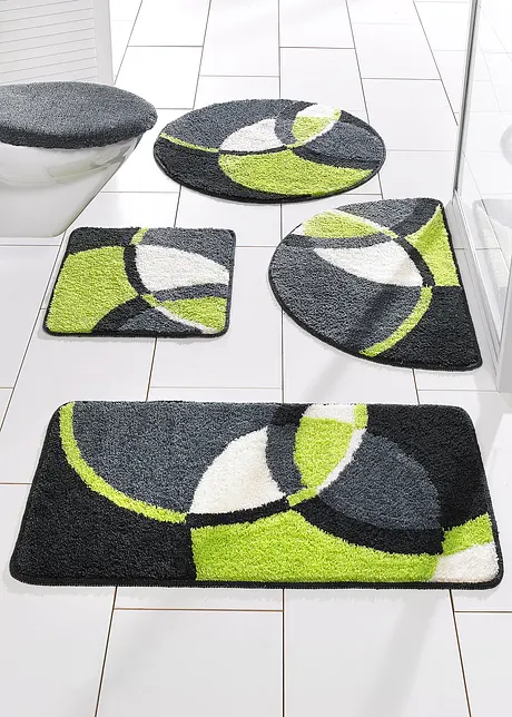 Tappeto da bagno con motivi colorati, bonprix