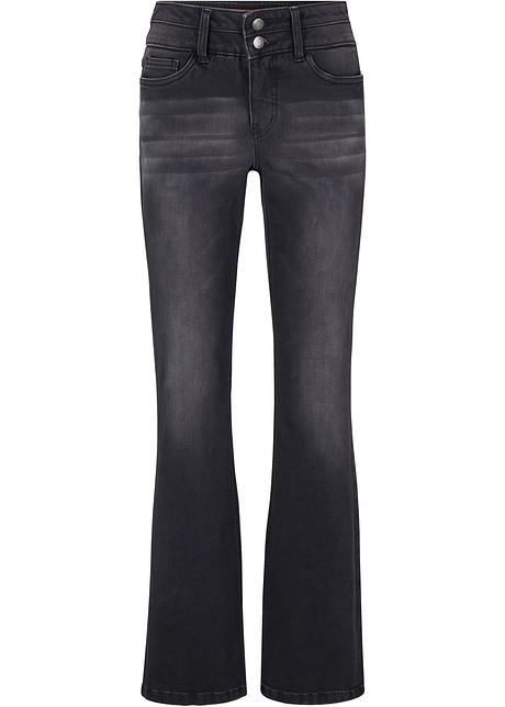Jeans elasticizzati bootcut con effetto modellante - Nero, T.C.