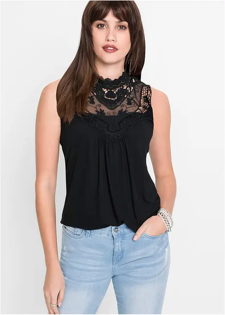 Top con pizzo, bonprix