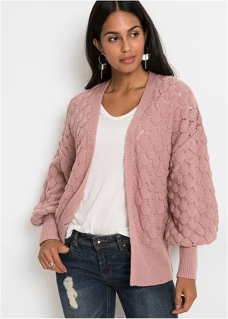 Cardigan con trafori, bonprix