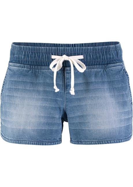 Shorts di jeans elasticizzati basic - Azzurro, T.N.