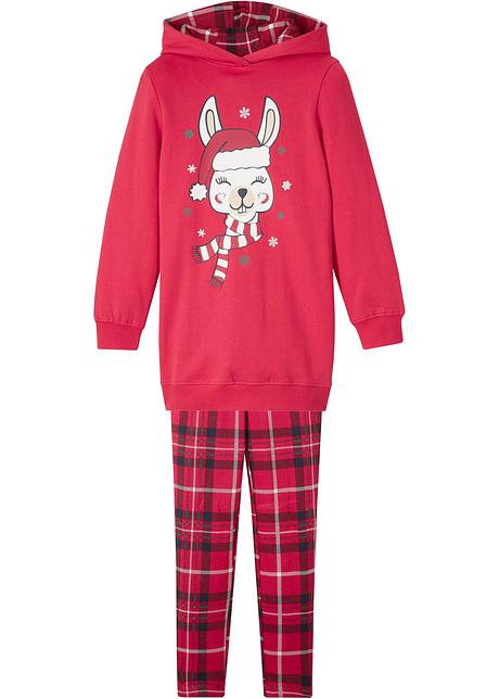 Rosso Abito di felpa e leggings Bonprix Abbigliamento Vestiti Vestiti estivi set 2 pezzi in cotone biologico 