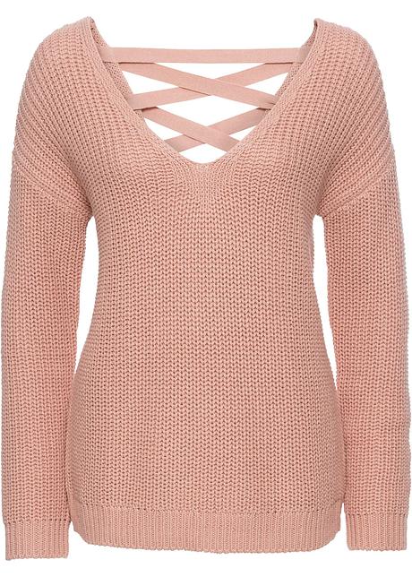 maglione rosa cipria