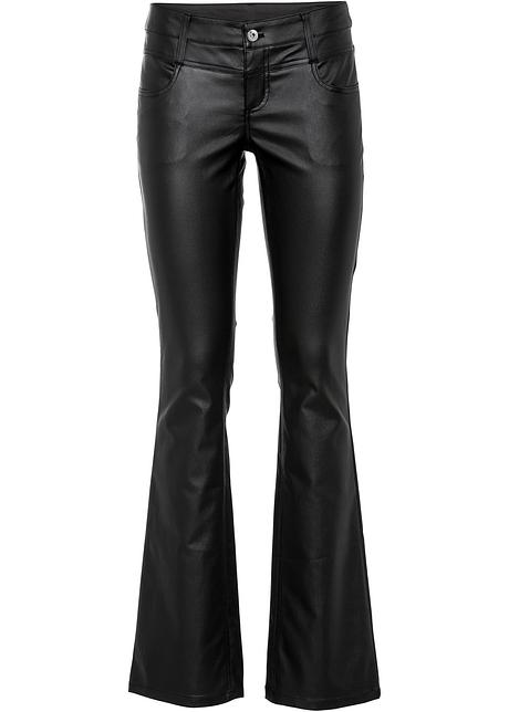 Pantaloni in similpelle moderni e facili da abbinare - Nero