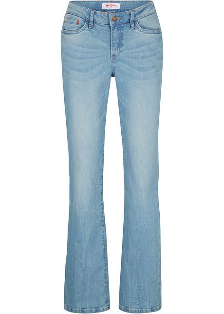 Jeans elasticizzati basic con impunture a contrasto e bellissimo lavaggio -  Azzurro, T.N.