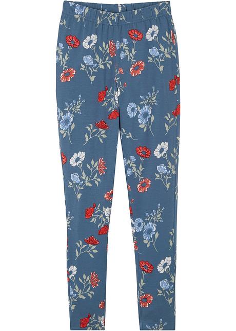 Bellissimi leggings in fantasia floreale - Indaco fantasia