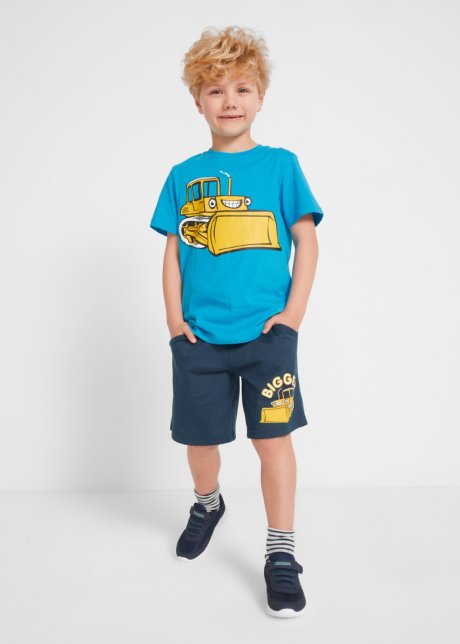 Blu Bonprix Bambina Abbigliamento Completi Set set 2 pezzi T-shirt e bermuda 