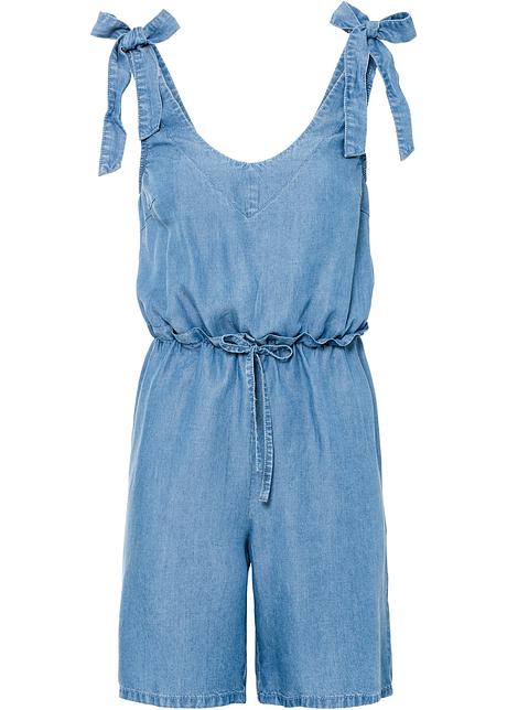 Stilosa e trendy: tuta di jeans con fiocchi - Blu stone, T.N.