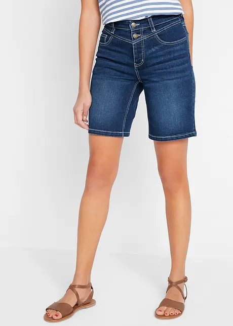 Bermuda in jeans elasticizzato, bonprix