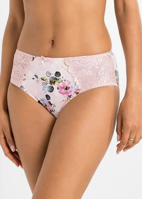 Slip alto con poliammide riciclata (pacco da 2), bonprix