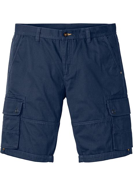 Bermuda regolabili trendy modello cargo - Blu scuro