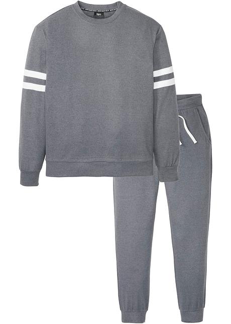 Bellissimo completo composto da felpa e pantaloni - Grigio melange