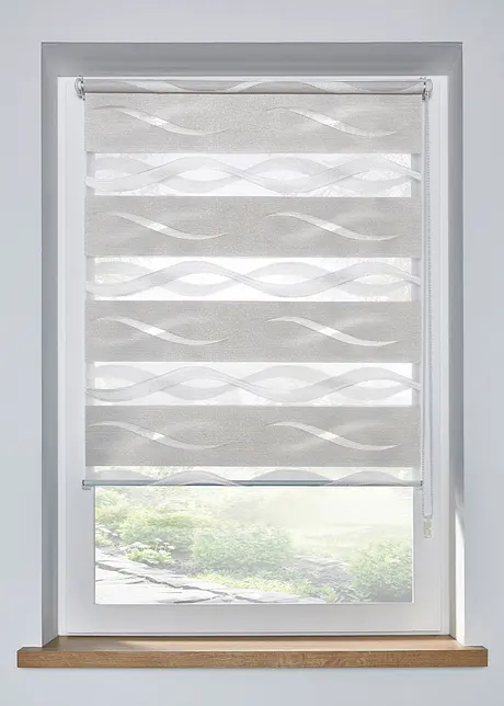 Tenda a rullo doppia jacquard bicolore, bonprix