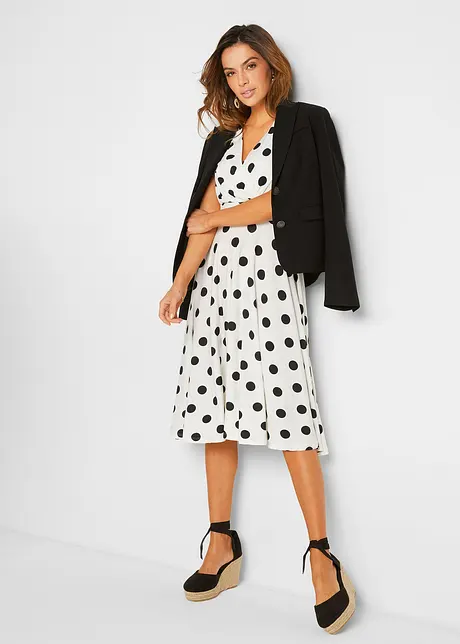 Abito in maglina a pois, bonprix