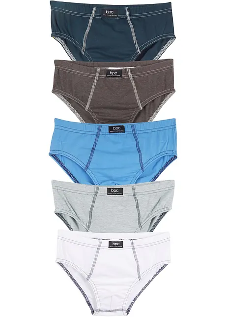 Slip (pacco da 5) in cotone biologico, bonprix