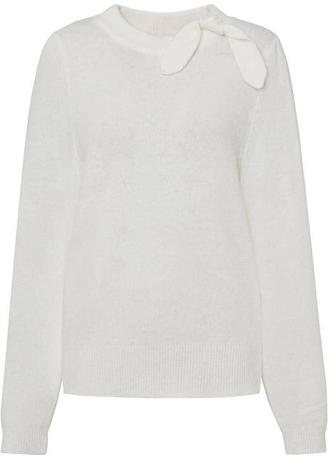 Maglione con fiocco - Bianco panna