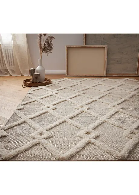 Tappeto a pelo alto con motivi a rilievo, bpc living bonprix collection