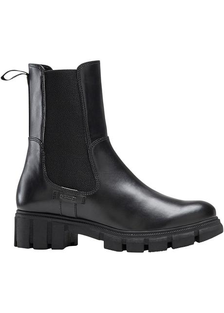 Stivaletti moderni Tamaris con inserti elastici - Nero