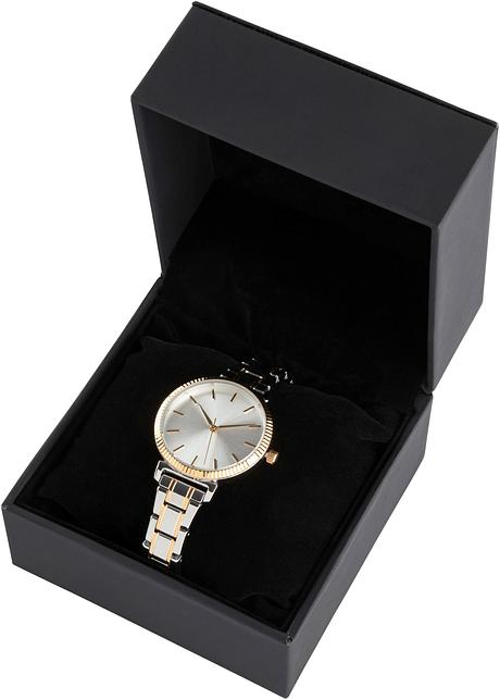 Orologio da polso elegante con cinturino in acciaio - Color argento / color  oro